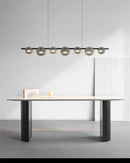 Axyaa Glass Art Chandelier: Modern Nordic Design, Stainless Steel, Minimalist Style