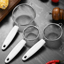 Axyaa Stainless Steel Mesh Filter with Wooden Handle - Kitchen Baking Essentials