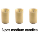 Axyaa Flameless LED Pillar Candle Wedding Home Party Decor