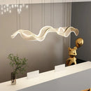 Axyaa Wave LED Pendant Lamp - Elegant Acrylic Designer Chandelier