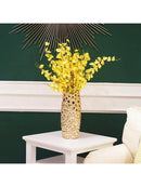 Gold Ceramic Vase Axyaa Porcelain Floral Home Decor Wedding Display