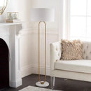 Axyaa LED Fabric Floor Lamp with Marble Base - Modern Minimalist Art Decor for Home