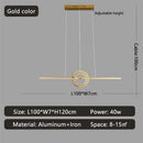Axyaa Adjustable LED Pendant Lights in Gold/Black for Home and Kitchen Lighting