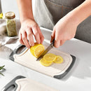 Axyaa Double-Sided Square Chopping Board Set - Non-Slip & Easy-Clean Kitchen Tools