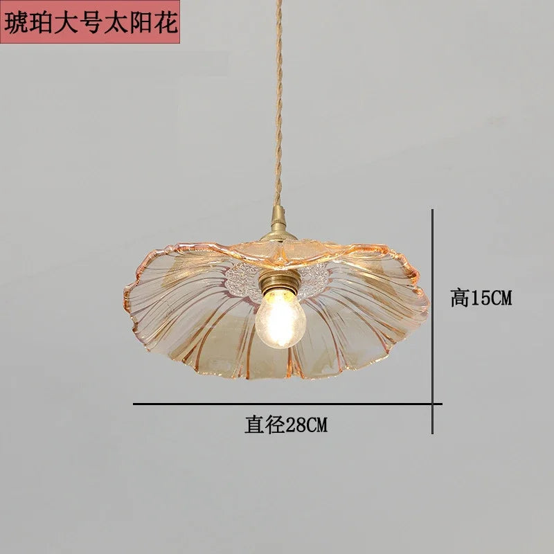 Axya Modern Sun Flower Chandelier for Bedroom, Bar, and