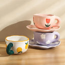 Axyaa Ceramic Teddy Bear Coffee Cup Set
