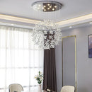 Axyaa Luxury Butterfly Crystal Ceiling Chandelier LED Light for Modern Living Room