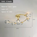 Axyaa Modern Glass Ceiling Light for Living Room - Minimalist Home Lighting