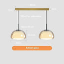 Axyaa Amber Jelly Chandelier: Modern Danish Design Glass Lighting Fixture for Home & Hospitality