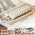 Axyaa Stainless Steel Dish Storage Rack Drawer Organizer