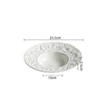 Axyaa Ceramic Dinner Plates & Soup Basin Set for Molecular Cuisine & Home Kitchen Elegance