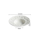 Axyaa Ceramic Dinner Plates & Soup Basin Set for Molecular Cuisine & Home Kitchen Elegance