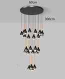 Axyaa Pendant Light: Modern LED Chandelier for Indoor Dining Room Lighting