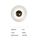 Axyaa Round LED Circle Wall Lamp: Danish Design for Living Room, Bedroom, Office