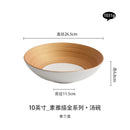 Axyaa Ceramic Meal Bowl Set - Elegant and Modern Household Restaurant Noodle Soup Rice Bowl