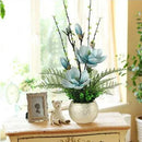 Axyaa Modern Magnolia & Artificial Flower Decoration for Home Furnishings