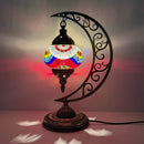 Axyaa Vintage Art Deco Mosaic Glass Table Lamp