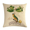 Axyaa Parrot Leaf Fruit Linen Pillow Cover 45*45cm