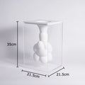 Axyaa Suspended Clouds Vase with Artificial Flowers Decor for Desk Display