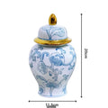 Axyaa Blue White Porcelain Vases Jars Jingdezhen Ornaments Home Decor Crafts