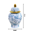 Axyaa Blue White Porcelain Vases Jars Jingdezhen Ornaments Home Decor Crafts