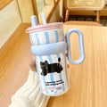 Axyaa Cat Thermal Mug 650ml Stainless Steel Tumbler