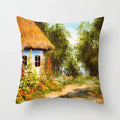 American Country Oil Painting Landscape Pillowcase by Axyaa for Home & Office Decor