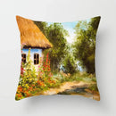 American Country Oil Painting Landscape Pillowcase by Axyaa for Home & Office Decor