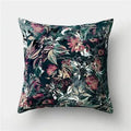 Axyaa Flower Bird Print Decorative Chair Cushion Pillowcase