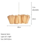 Axyaa Vintage Fabric LED Pendant Chandelier for Living Room Hotel Restaurant
