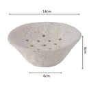 Axyaa Lotus Root Clay Bowl Vase for Hydroponic Floral Arrangements & Home Decor