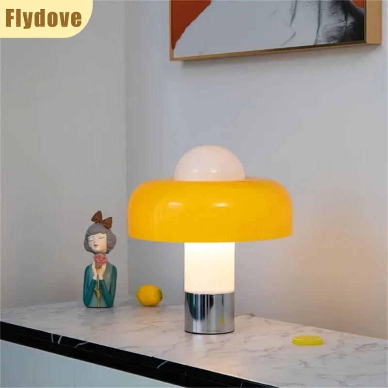 Axyaa Nordic LED Mushroom Table Lamp for Home and Hospitality Decor