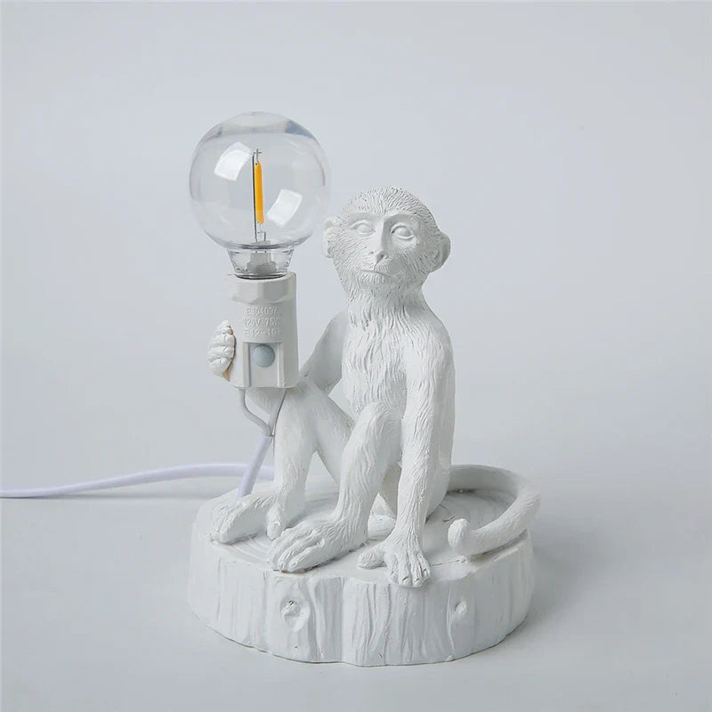 Nordic Resin Monkey Lamp LED Table Lights for Home Decor by Axya