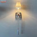 Axyaa Luxury Crystal Wall Lamp for European Villa Bedroom and Living Room