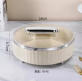 Axyaa High-End Rotating Sugar Box & Snack Storage with Dried Fruit Plate