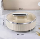 Axyaa High-End Rotating Sugar Box & Snack Storage with Dried Fruit Plate