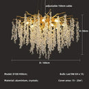 Axyaa Crystal Chandeliers: Luxury Lighting Fixture for Home, Villa, Living & Dining Room