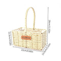 Wicker Basket Organizer by Axyaa: Stylish Storage for Home Decor, Picnics & Plants
