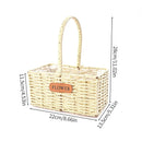 Wicker Basket Organizer by Axyaa: Stylish Storage for Home Decor, Picnics & Plants