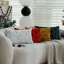 Axyaa Christmas Tree Plush Sequin Throw Pillow Cover