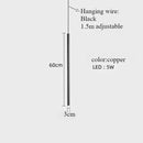 Axyaa Minimalist Long Pendant Lights for Living Room Bedroom Chandeliers
