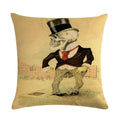 Axyaa Halloween Skull Linen Pillowcase 45*45cm