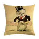 Axyaa Halloween Skull Linen Pillowcase 45*45cm
