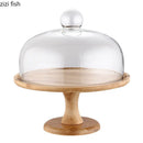 Axya High Foot Cake Stand with Glass Cover - Elegant Dessert Display Stand