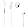 Axyaa Stainless Steel Red Silverware Set for Dining Table