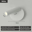 Axyaa Adjustable LED Wall Sconce Spotlight for Bedroom Study • Rotating 3W Reading Lamp