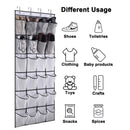 Axyaa 24-Pocket Over-the-Door Shoe Organizer with 4 Hooks