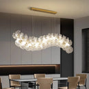 Axyaa Flower Crystal Chandelier: Modern Minimalist Luxury Dining Bar Light