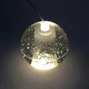 Axyaa Meteor Shower Glass Ball Chandelier - Long Rope Hanging Crystal Light