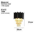 Axyaa Nordic Luxury Crystal Pendant Light LED Chandelier Vintage Fixture
